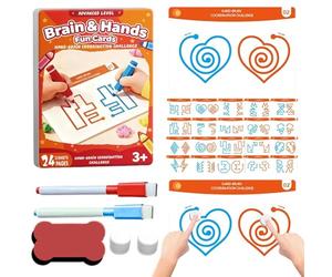Gioco di carte per promuovere lo sviluppo del cervello | Giocattoli cognitivi educativi | Set di carte da gioco coordinate mano-cervello | per coordinare la mano e lo sviluppo di entrambi i lati