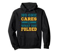 Gioco di carte sarcastico con citazione "No One Cares Poker" Felpa con Cappuccio