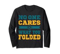 Gioco di carte sarcastico con citazione "No One Cares Poker" Maglia a Manica