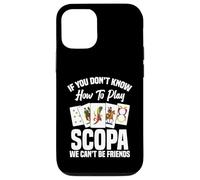 Gioco di carte Scopa Italia Player Be Friends Scopa Custodia per iPhone 12/12 Pro