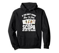 Gioco di carte Scopa Italia Player Be Friends Scopa Felpa con Cappuccio