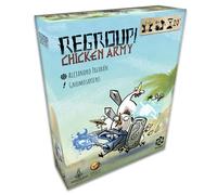 Gioco di Carte Strategia Regroup Chicken Army Da 2 a 4 Giocatori - gioco da tavolo per adulti e bambini dove devi costruire un esercito di polli e combattere battaglie epiche Partite Rapide E