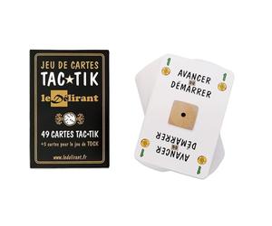 Gioco di carte TAC★TIK - Progettato e fabbricato in Francia. Confezione da 49 carte originali per giocare al TAC TIK + 5 carte per giocare al gioco di TOC o Tock. Marca francese Le Délirant®.