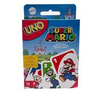 Gioco di carte UNO a tema del personaggio animato Super Mario, confezione da collezione con 112 carte con immagini dei personaggi, regalo per bambini di età 7 anni e oltre, codice DRD00 AVVERTENZA:①Qu