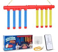 Gioco di Cattura con Due Giocatori, Drop Sticks, Gioco di Rimbalzo, Contest di Reazione con Telecomando e 3 Velocità di Caduta, Sfida di Coordinazione Occhio-Mano e Reattività per Bambini e Adulti