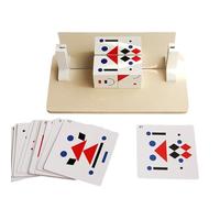 Gioco di che cambiano volti, giocattolo cubo geometrico 3D, gioco educativo di con per interazione genitori e figli