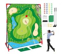 Gioco di Chip per Interni,Tappetino Interattivo da Allenamento 137x137 cm - Set Con 24 Palline e Supporto per Colpi Precisi | Attività Sportive Indoor/Outdoor per Adulti e Famiglie
