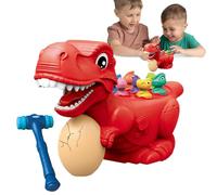 Gioco di Colpire, Giocattolo di Colpo - Giocattoli interattivi Dinosauri con Suono e Luce | Giocattolo di Sviluppo Precoce con Dinosauro, Gioco di Abilità Motoria Fine per Ragazzi e Ragazze