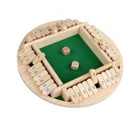 Gioco Di Consigli Di Pub Classico - Gioco Di Dice Di Chiusura Della Scatola, Chiusura Dei Dadi | Divertente Aggiunta In Legno, Educativo Portatile Per Tavolo Per La Sala Di Classe Feste Di