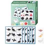 Gioco di coppia di forme: giocattolo puzzle per abbinamenti all'ombra, giocattolo educativo precoce con colori ricchi di contrasto, attività cognitive, abilità motorie, puzzle visivo percezionale per