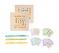 Gioco di corde da infilare con motivi a forme di allacciatura per regalo di