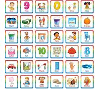 Gioco di corrispondenza di memoria, 72 carte abbinate per bambini, 36 paia di schede di memoria, giocattolo educativo per bambini per imparare le parole visive dai 5 anni in su
