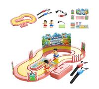 Gioco Di Corse Con Sensore Di Movimento - Attività Familiari Interattive per 2 Giocatori,Pista Da Tavolo Da Corsa Regalo Per Bambini Ragazze Giovani Genitori Compleanno Natale