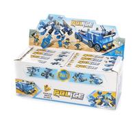 Gioco di Costruzione Dam Electronics Camion e Robot Polizia 2 in 1 311 Pezzi