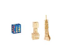 Gioco di costruzione e equilibrio JEUJURA TéCap Classic 200 pezzi in legno naturale 3 anni e oltre Naturale - Nouvo