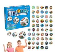 Gioco Di Craps per Contare Storie - Incoraggia L'Immaginazione E La Coerenza | Gioco Da Tavolo Creativo E Interattivo | per Bambini E Riunioni Di Famiglia, 9 con Immagini, Migliora L'Osservazione