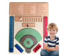 Gioco di da baseball in legno, classico set da tavola per feste in famiglia, tavolo da gioco inciso in legno, prodotto di interattivo, longtail per divertimento a casa
