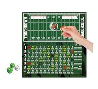 Gioco di da calcio - 11,02 x 11,02 x 0,59 Zol | Gioco da tavolo portatile di da calcio con asciugatura, pennarello e token per ragazze, feste, notte, viaggi, intrattenimento
