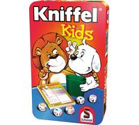 Gioco di dadi per bambini KNiffel Kids in scatola di latta