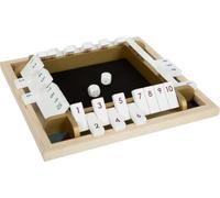 small foot Dice Game Shut the Box "Gold Edition", parlor game for the whole fami