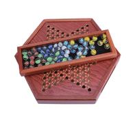 Gioco di Dama Cinese in Legno con Cassetti Esagonale
