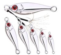 Gioco Di Esche - Esca Metallico Swimbait per Trota | Jig con Paillettes Ad Alta Visibilità E Occhi 3D per Sul Ghiaccio Kayak Surf Lancio Mosca Mare Dentro Trascinare