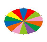 Gioco di Esercizi con Paracadute Arcobaleno Multicolore per Bambini per attività All'aperto Gioco di Squadra All'asilo (6M / 19,69 Piedi)