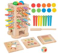 Gioco di estrazione di bastoncini per bambini,Gioco in Legno per Bambini con Lancio ed Equilibrio - da Tavolo Educativo | per Attività Motoria, Coordinazione Occhio-Mano, Pensiero Strategico, Sc