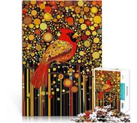Gioco di famiglia antistress sfida difficile Cardinale nella foresta chiara Puzzle da 2000 pezzi per adulti 70x100cm Un'opera d'arte