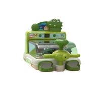 Gioco di flipper da tavolo per bambini con musica, giocattolo educativo con biglie, verde