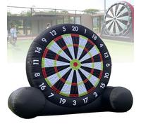 Gioco di Freccette Gonfiabile Bersaglio Gioco di calcio per esterni, freccette, calcio, ventilatore da 370 W, include 8 palloni da calcio, grandi freccette da calcio