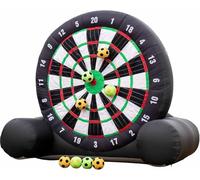 Gioco di Freccette Gonfiabile Bersaglio Palline da calcio gonfiabili per esterni, freccette e soffiatore, per giardini, per adulti e bambini, freccette da calcio