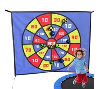 Gioco Di Freccette - Tappeto Elastico 60x50 Cm Bersaglio Con Palle Adesive | Attività Sportive Ricreative con 10 Palline adesive per Famiglie in Giardino e Interni