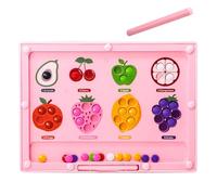 Gioco di Frutta Magnetica - Colore e Numero Board di Labirinto | Gioco di smistamento dei Colori della Frutta | Attività di Coordinamento degli Occhi della Mano Divertente per Ragazze ragazzi per Il