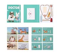 Gioco di Giochi per il medico per bambini, Kit medico per bambini | Gioco di Gioco dentista | 36x Giocattolo di Stetoscopio di simulazione di Attrezzature di ruolo per la classe