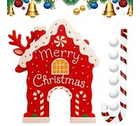 Gioco Di Golf A Tema Pan Di ,Set Di Gioco Stagionale Con Bastoncini Di Zucchero Per Natale | Giocattolo Mini Golf Per La Casa - per Feste Famiglia Cortile Salotto Riunione Esterno Interno Campeggio Pi