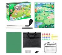 Gioco Di Golf Chipping - Kit Di Allenamento Per Il Tappetino Pratico | Utilizzo Della Costruzione Intrecciato Outdoor Disposizioni Resistenti Portable Leggero Portable Easy Setup Home Backyard Office