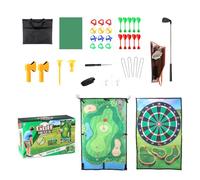 Gioco di golf con chip e bastone, gioco di chipping - doppio lato grande tappetino per esercizi di golf | Dart Board Matte Stick Chip gioco per Home Backyard Garage