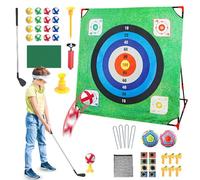 Gioco Di Golf Da Giardino - Gioco Per Esercitarsi Al Colpo Di Golf - Attrezzatura Sportiva con Accessori per Pratica in Giardino Interni Divertimento