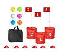 Gioco di golf del cortile, 3/6/9 buchi da golf set da golf con bandiere e palle, chipping da golf portatili interni all'aperto per prato, spiaggia, cortile, campeggio, parco 3 Holes