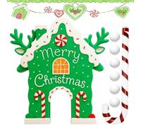 Gioco Di Golf Natalizio - Set Di Gioco Stagionale Con Bastoncini Di Zucchero Per Natale - Giocattolo Mini Golf Per La Casa - Per Feste Natalizie All'Aperto E Al Chiuso Per Famiglia E Raduni