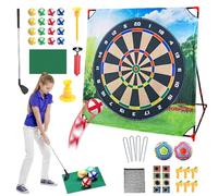Gioco Di Golf per Posteriore Cortile,Set Di Gioco Di Lotta Di Golf Multifunzionale con Club Rimovibile - Giocattolo Educativo Esterno per Attività Di Partito Salone Di Pratica Apprendimento Prescolare
