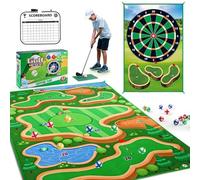 Gioco di Golf, Tappetino da gioco di Golf,Tappetino di triturazione per la pratica del per - Giochi interattivi di Putting e freccette per più di 3 anni per dormitorio, palestra