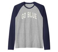 Gioco di Guerra Estivo Let's Go Blue Team Building Competition Maglia con Maniche Raglan
