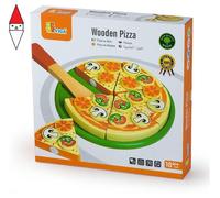GIOCO DI IMITAZIONE DISTRIBUTORI GIOCATTOLI PIZZA TAGLIABILE IN LEGNO