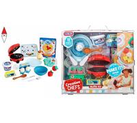 Little Tikes Creative Chefs Waffle Kit - Con Speciale Sabbia da Mescolare Make-It! Mescola la Sabbia, 18 Accessori, Gioco di Finzione Realistico per Creare Waffle, Età 3+, NON COMMESTIBILE