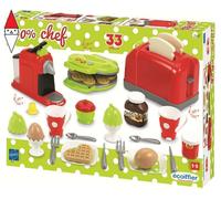 GIOCO DI IMITAZIONE SMOBY SET 33 PEZZI CHEF MAXI COLAZIONE