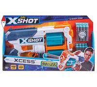 nerf X-Shot Xcess con doppio tamburo automatico da 6 colpi e 16 dardi