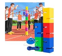 Gioco di impilamento della torre della squadra dei blocchi di costruzione di plastica per le attività all'aperto e il team building