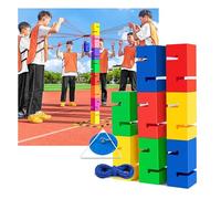 Gioco di impilamento della torre della squadra dei blocchi di costruzione di plastica per le attività all'aperto e il team building